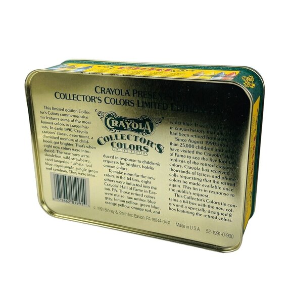 Crayola Collector Tin W Lid Storage Gift Box Limited Edition NO CRAYONS Vintage - Picture 4 of 11